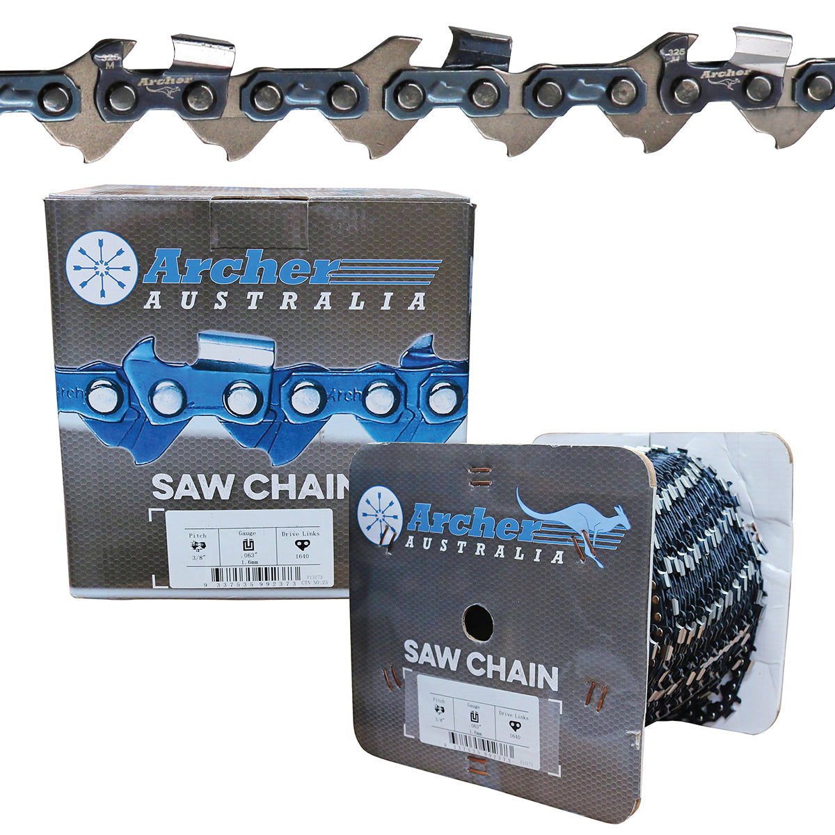 Archer Chainsaw Chain Roll –, .063", Semi Chisel Skip Tooth, 100ft