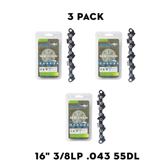 Archer Chain Loop 3 Pack – 3/8" LP, .043", 55DL, Semi Chisel