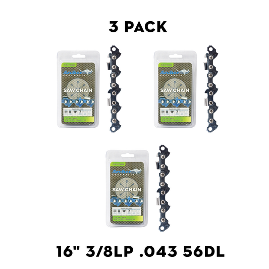 Archer Chain Loop 3 Pack – 3/8" LP, .043", 56DL, Semi Chisel