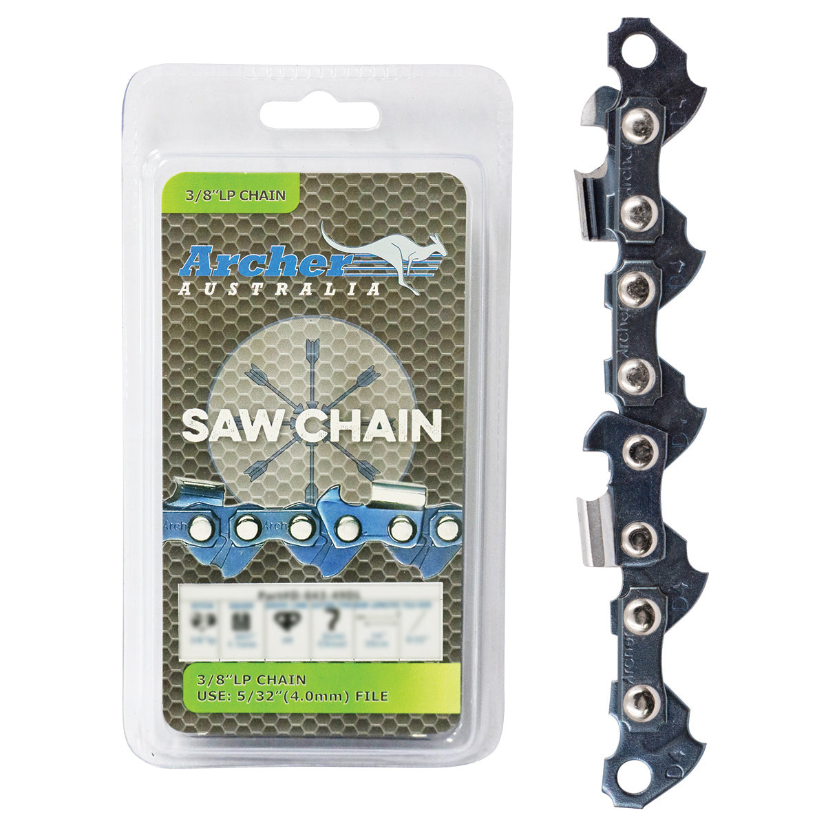Archer Chain Loop – 3/8" LP, .050", 45DL, Semi Chisel
